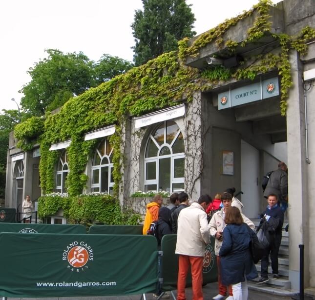 Court 2 Entrance featuring the Iconic Ivy