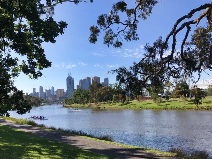 View of Melbourne Skyline and Yarra River